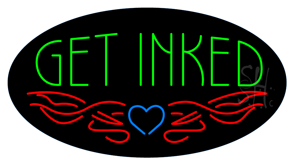 Get Inked Logo Animated LED Neon Sign