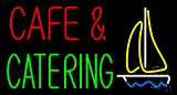 Cafe and Catering Logo Neon Sign