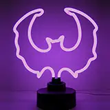 Purple Bat Neon Sculpture