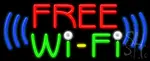 Free Wi Fi Neon Sign