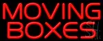 Moving Boxes Neon Sign