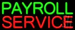 Payroll Service Neon Sign