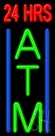 24 Hrs Atm Neon Sign