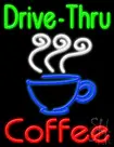 Drive Thru Coffee Neon Sign