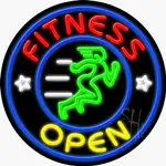 Fitness Open LED Neon Sign
