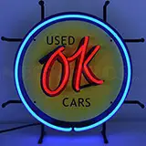 Ok Used Cars Junior Neon Sign