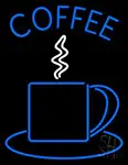 Blue Coffee Cup LED Neon Sign