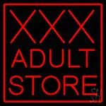 Red Border Xxx Adult Store LED Neon Sign