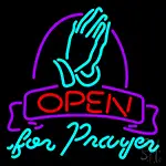 Open For Prayer LED Neon Sign