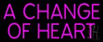 A Change Of Heart LED Neon Sign