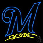 Milwaukee Brewers M Logo LED Neon Sign