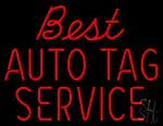 Best Auto Tag Service LED Neon Sign