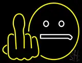 Middle Finger With Face Fuck You LED Neon Sign