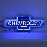 Chevrolet Bowtie Neon Sign With Backing