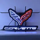 Corvette C7 Neon Sign With Backing