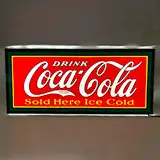 Slim LED Drink Coca Cola Sold Here Ice Cold Slim LED Sign