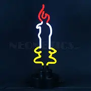 Candle Neon Sculpture