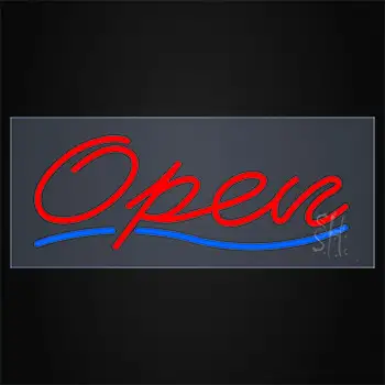 Open Clear Backing LED Neon Sign