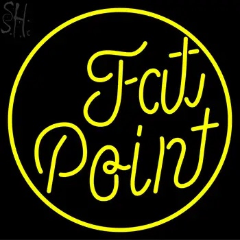 Yellow Fat Point LED Neon Sign