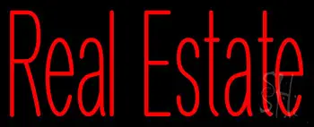 Red Real Estate LED Neon Sign