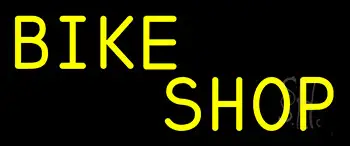 Yellow Bike Shop LED Neon Sign