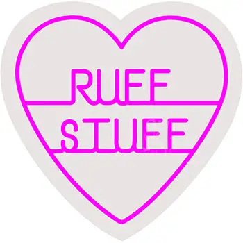 Ruff Stuff Contoured Clear Backing LED Neon Sign