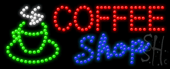 Coffee Shop Animated Led Sign