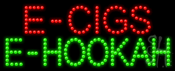 E Cigs E Hookah Animated Led Sign