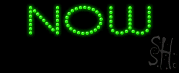 Now Open Animated Led Sign
