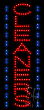 Cleaners Animated Led Sign