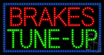 Brakes Tune Up Animated Led Sign