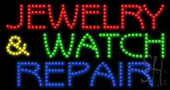 Jewelry And Watch Repair Animated Led Sign