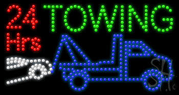 24 Hrs Towing Animated Led Sign