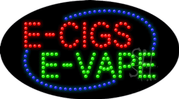 E Cigs E Vape Animated Led Sign