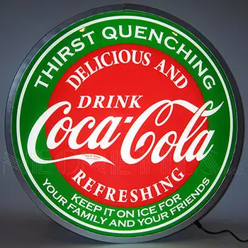 Coca-Cola Evergreen 15 Inch Backlit Led Lighted Sign