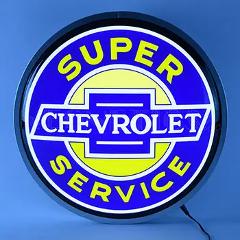 Super Chevrolet Service 15 Inch Backlit Led Lighted Sign
