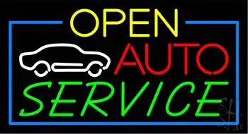 Auto Service Open LED Neon Sign