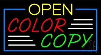 Red Open Multi Colored Color Copy LED Neon Sign