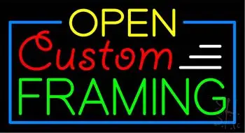 Open Custom Framing LED Neon Sign