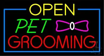 Pet Grooming Open LED Neon Sign