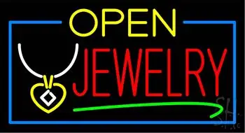 Jewelry Open Red LED Neon Sign