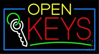 Open Keys LED Neon Sign