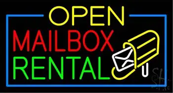 Open Mailbox Rental LED Neon Sign