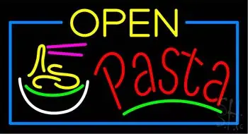 Open Double Stroke Pasta LED Neon Sign