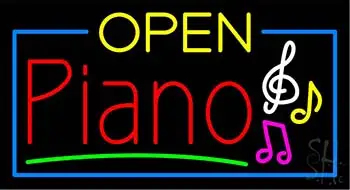 Piano Open LED Neon Sign