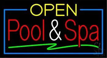 Open Pool and Spa LED Neon Sign