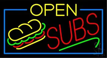 Open Double Stroke Subs LED Neon Sign
