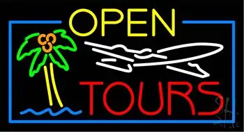 Open Tours LED Neon Sign