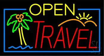 Open Travel LED Neon Sign
