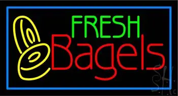 Fresh Bagels Logo LED Neon Sign